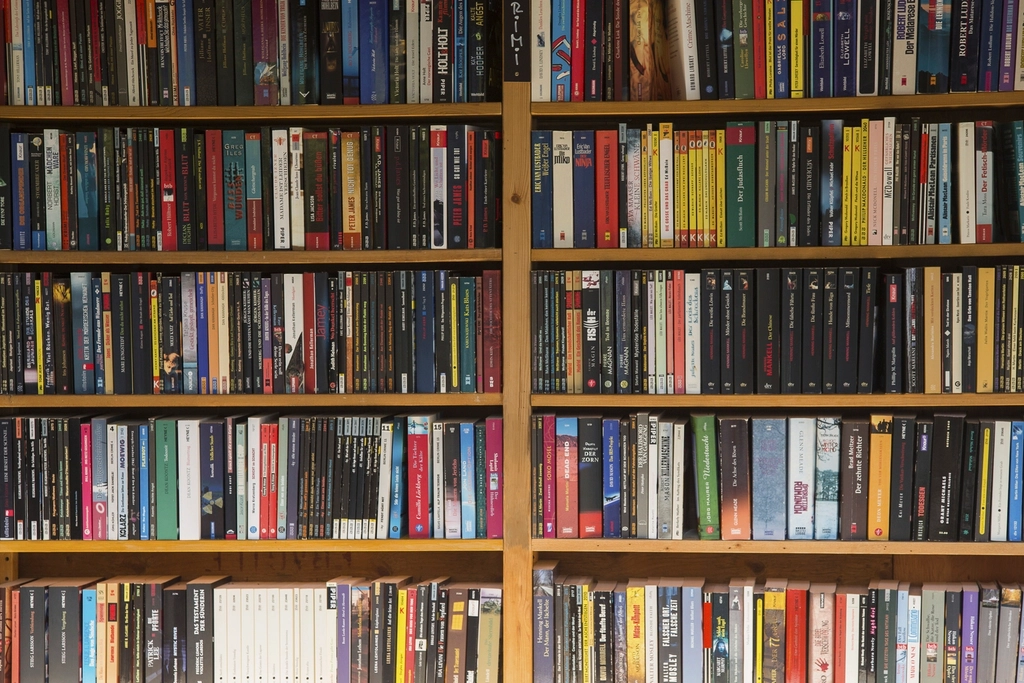 Estantería llena de libros