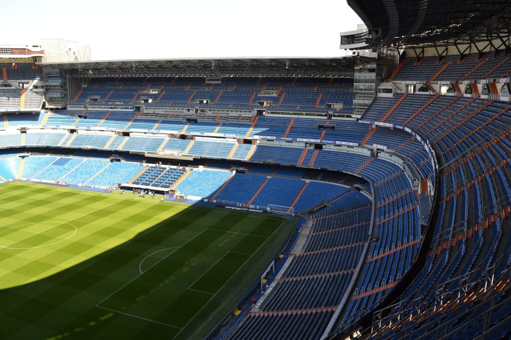 Interior del Tour Bernabéu en el estadio Santiago Bernabéu